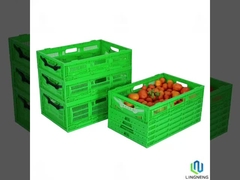 45L ভাঁজযোগ্য প্লাস্টিকের স্টোরেজ বক্স, আয়তক্ষেত্রাকার ভাঁজযোগ্য স্টোরেজ ক্রেট