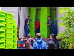 লজিস্টিক শিল্প প্লাস্টিক স্টোরেজ কনটেইনার টেকসই সরবরাহ চেইন জন্য আয়তক্ষেত্রাকার