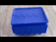 কারখানার প্লাস্টিকের সরানো বাক্স পুনর্ব্যবহারযোগ্য স্ট্যাকযোগ্য প্লাস্টিকের স্টোরেজ বিন বাক্স