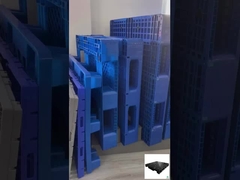 একমুখী এইচডিপিই ভারী দায়িত্ব প্লাস্টিক প্যালেট ইউরো কাস্টম প্লাস্টিক প্যালেট 1100x1100x160mm