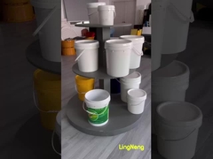 কাস্টমাইজড ঢাকনা এবং হ্যান্ডেল সহ গোলাকার পুনর্ব্যবহারযোগ্য ২.৫ লিটার বালতি